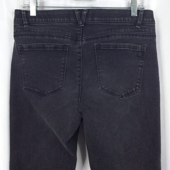 Democracy "Ab" Solution Jeans Womens Size 8 Faded Black Tummy Control Slimming - Picture 5 of 7